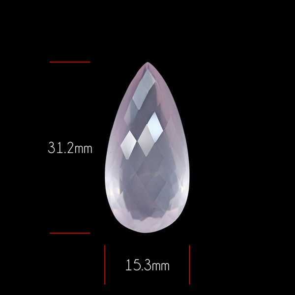 Brazillian Rose Quartz Large Faceted Fine Gemstone
