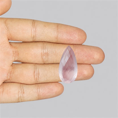 Brazillian Rose Quartz Large Faceted Fine Gemstone