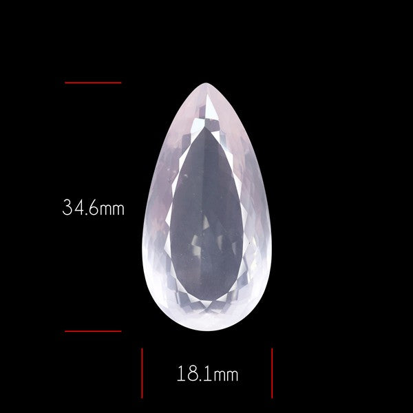 Brazillian Rose Quartz Large Faceted Fine Gemstone