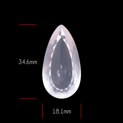 Brazillian Rose Quartz Large Faceted Fine Gemstone