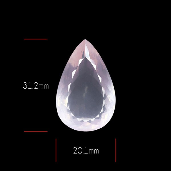 Brazillian Rose Quartz Large Faceted Fine Gemstone