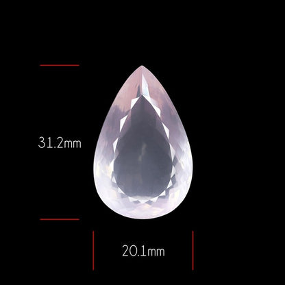 Brazillian Rose Quartz Large Faceted Fine Gemstone