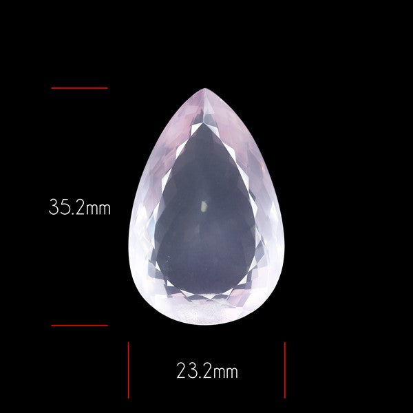 Brazillian Rose Quartz Large Faceted Fine Gemstone