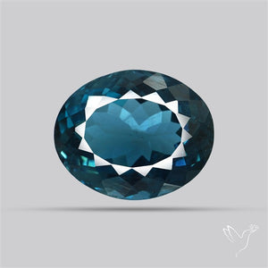 AAA London Blue Topaz Faceted Fine Gemstone