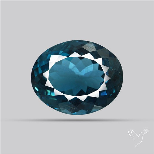 AAA London Blue Topaz Faceted Fine Gemstone