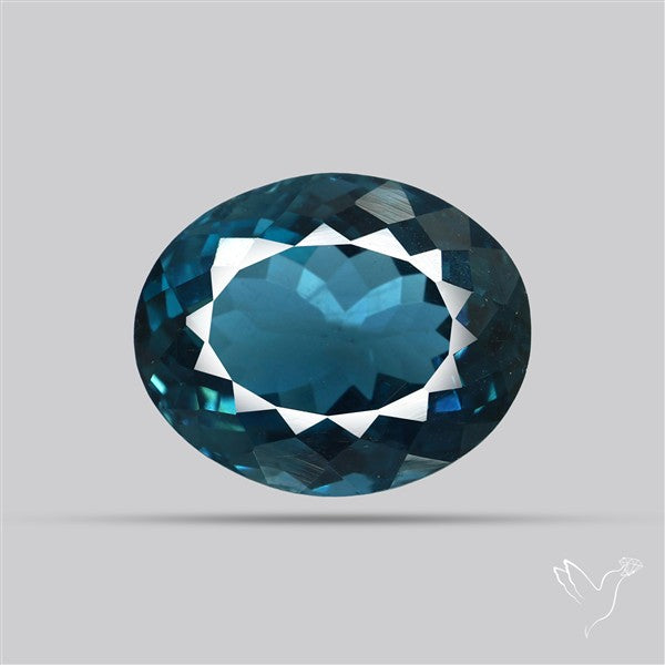 AAA London Blue Topaz Faceted Fine Gemstone