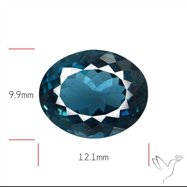 AAA London Blue Topaz Faceted Fine Gemstone