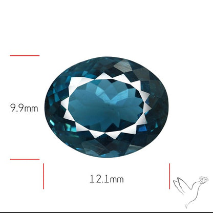 AAA London Blue Topaz Faceted Fine Gemstone