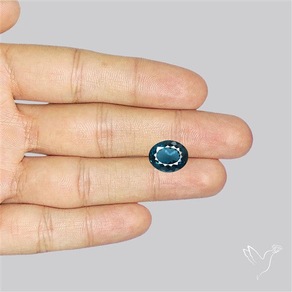 AAA London Blue Topaz Faceted Fine Gemstone