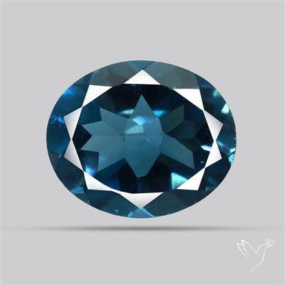 AAA London Blue Topaz Faceted Fine Gemstone