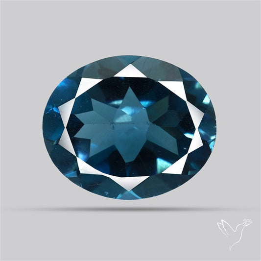 AAA London Blue Topaz Faceted Fine Gemstone