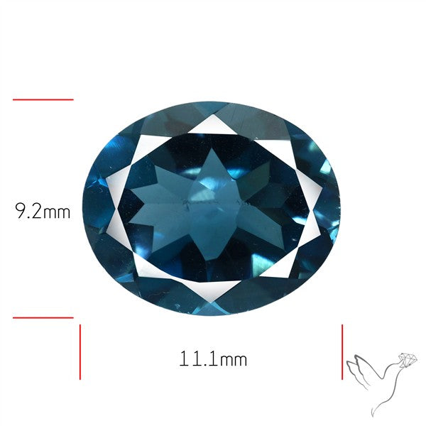 AAA London Blue Topaz Faceted Fine Gemstone