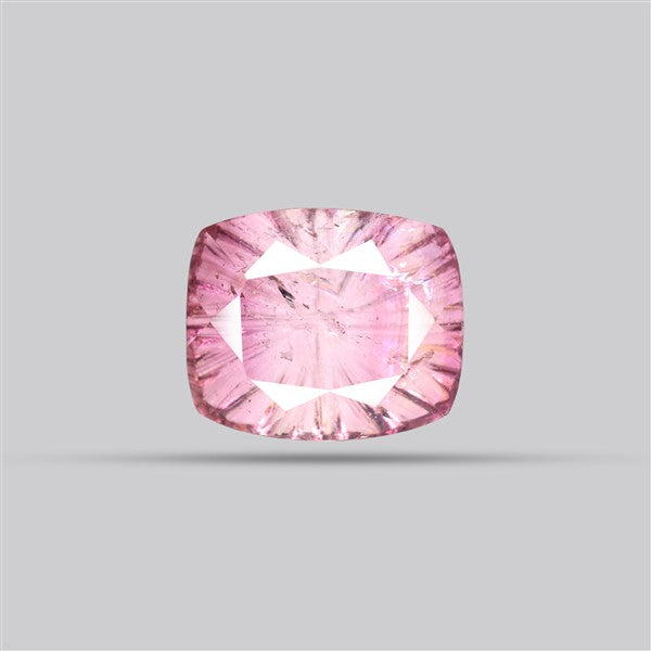 Pink Tourmaline Intaglio Reverse Carving Faceted Fine Gemstone