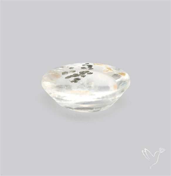 Rare Pyrite Included Quartz Cabochon