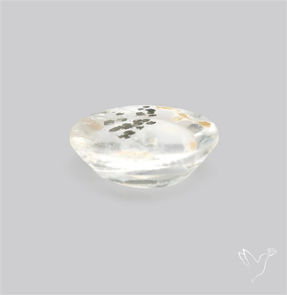 Rare Pyrite Included Quartz Cabochon