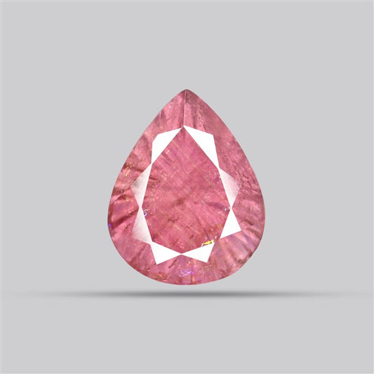 Pink Tourmaline Intaglio Reverse Carving Faceted Fine Gemstone