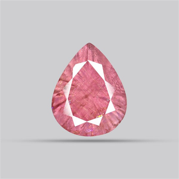 Pink Tourmaline Intaglio Reverse Carving Faceted Fine Gemstone