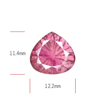 Pink Tourmaline Intaglio Reverse Carving Faceted Fine Gemstone
