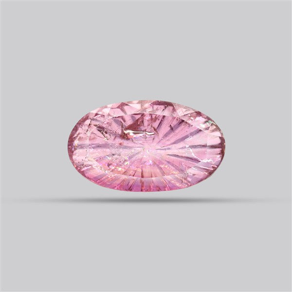 Pink Tourmaline Intaglio Reverse Carving Faceted Fine Gemstone