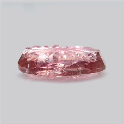 Pink Tourmaline Intaglio Reverse Carving Faceted Fine Gemstone