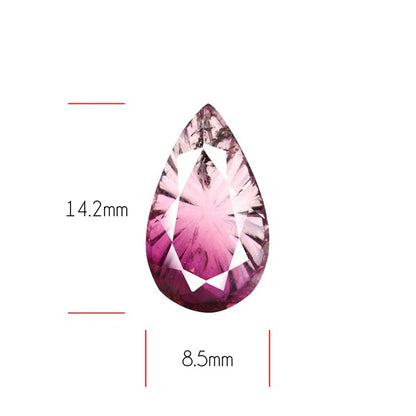 Pink Tourmaline Intaglio Reverse Carving Faceted Fine Gemstone
