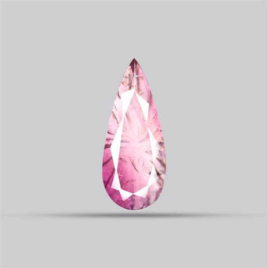 Pink Tourmaline Intaglio Reverse Carving Faceted Fine Gemstone