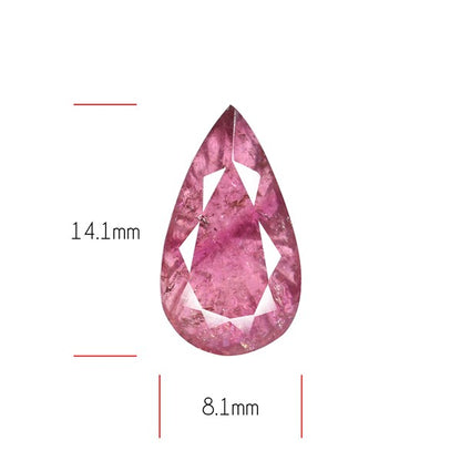 Pink Tourmaline Intaglio Reverse Carving Faceted Fine Gemstone