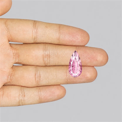 Pink Tourmaline Intaglio Reverse Carving Faceted Fine Gemstone