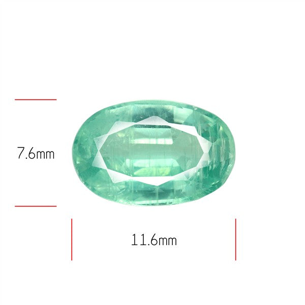 Mint Kyanite Blue-Green Faceted Fine Gemstone