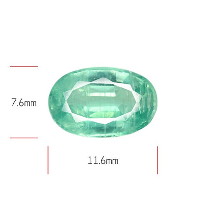 Mint Kyanite Blue-Green Faceted Fine Gemstone