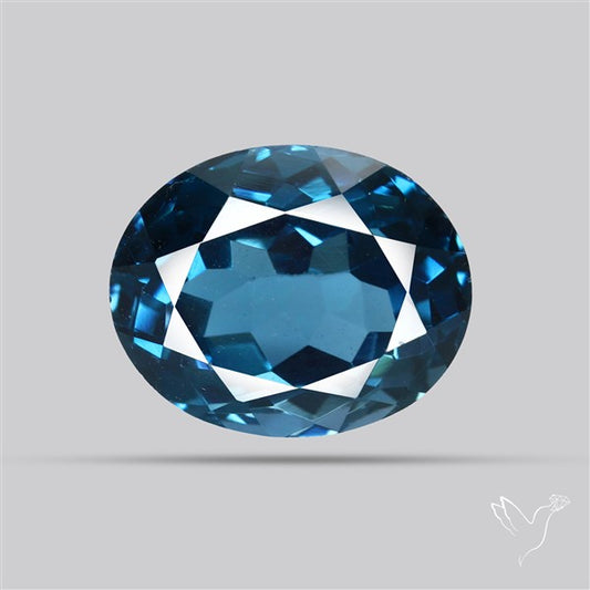 AAA London Blue Topaz Faceted Fine Gemstone