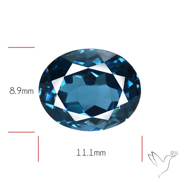 AAA London Blue Topaz Faceted Fine Gemstone
