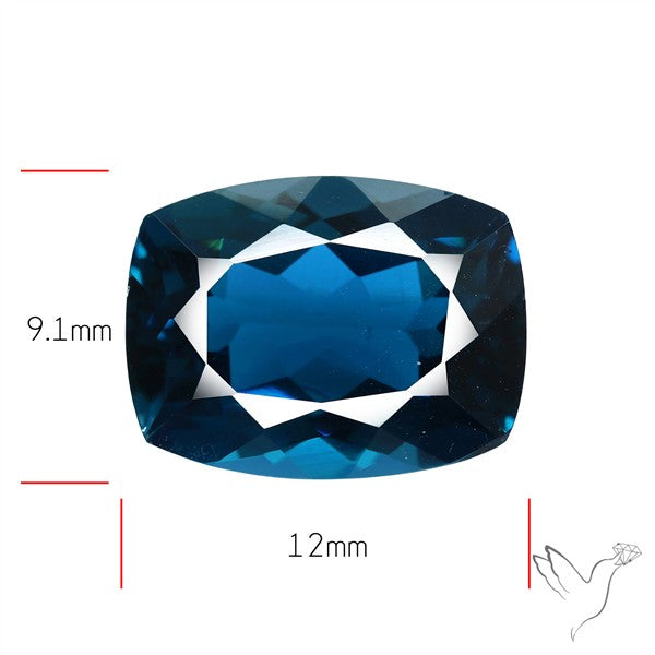 AAA London Blue Topaz Faceted Fine Gemstone