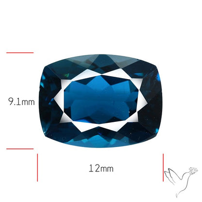 AAA London Blue Topaz Faceted Fine Gemstone