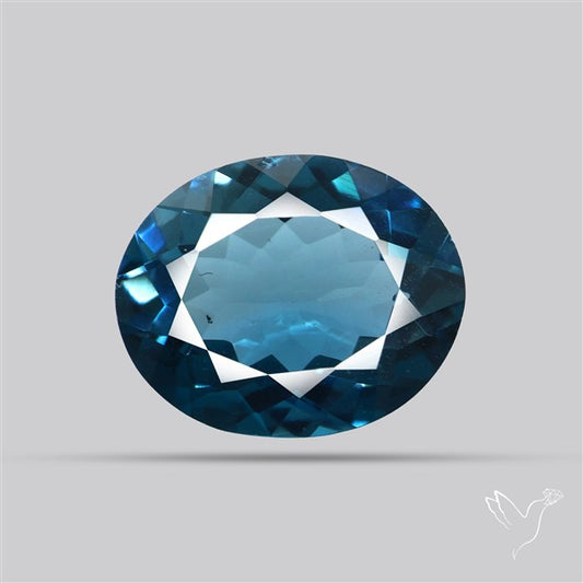 AAA London Blue Topaz Faceted Fine Gemstone