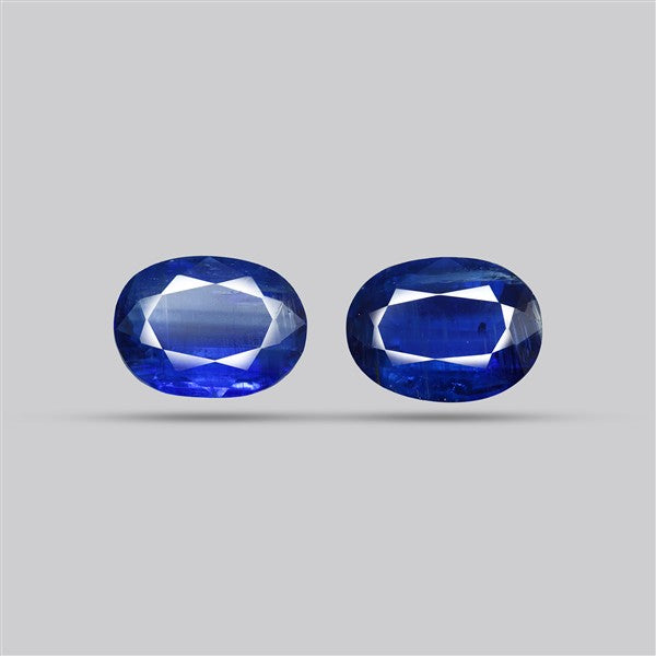 Faceted Blue Kyanite Pair