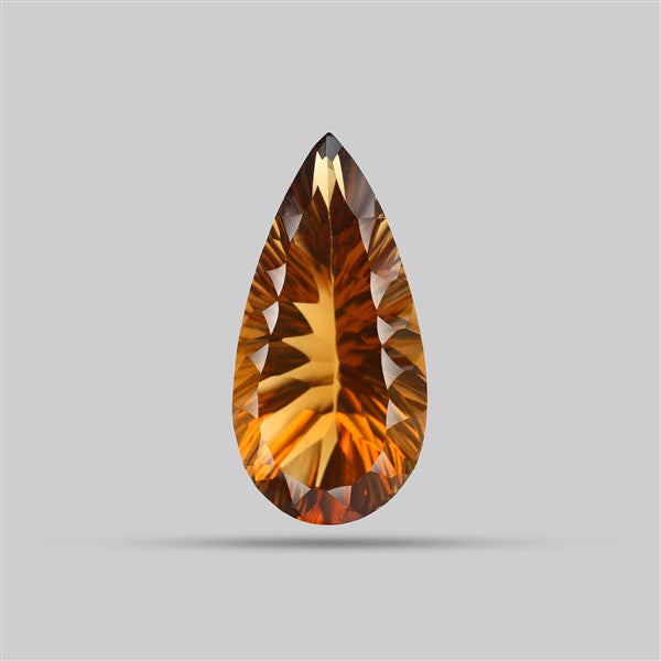 Champagne Quartz Briolette Cut Drop Fine Gemstone