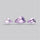 Rose de France Amethyst Set Millenium Cut Faceted Fine Gemstone