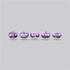 Rose de France Amethyst Set Millenium Cut Faceted Fine Gemstone