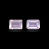 Faceted Rose Quartz Pair