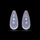Facetd Rose Quartz Pair