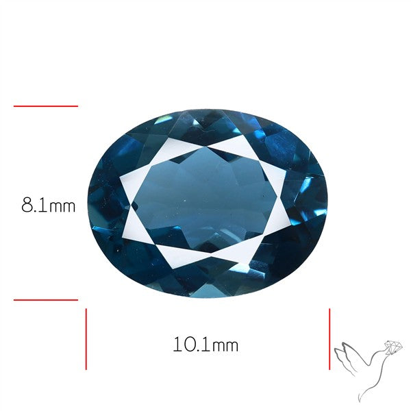 AAA London Blue Topaz Faceted Fine Gemstone