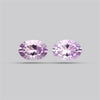 Rose de France Amethyst Pair Millenium Cut Faceted Fine Gemstone