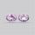 Rose de France Amethyst Pair Millenium Cut Faceted Fine Gemstone