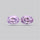 Rose de France Amethyst Pair Millenium Cut Faceted Fine Gemstone
