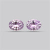 Rose de France Amethyst Pair Millenium Cut Faceted Fine Gemstone