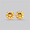 Millennium Cut Citrine Pair Faceted Fine Gemstone