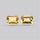 Citrine Pair Checker Cut Faceted Fine Gemstone