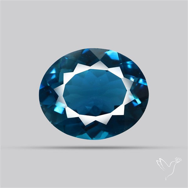 AAA London Blue Topaz Faceted Fine Gemstone