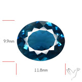 AAA London Blue Topaz Faceted Fine Gemstone